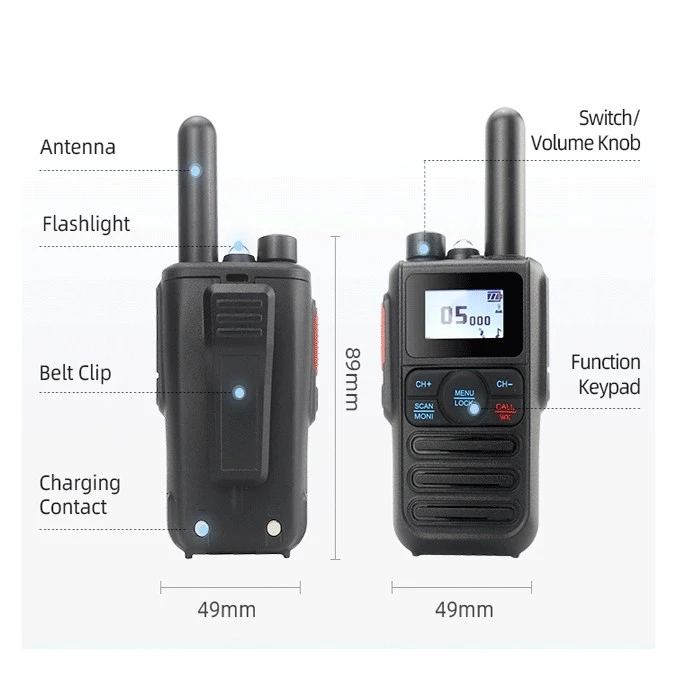 2W FCC Walkie Talkie